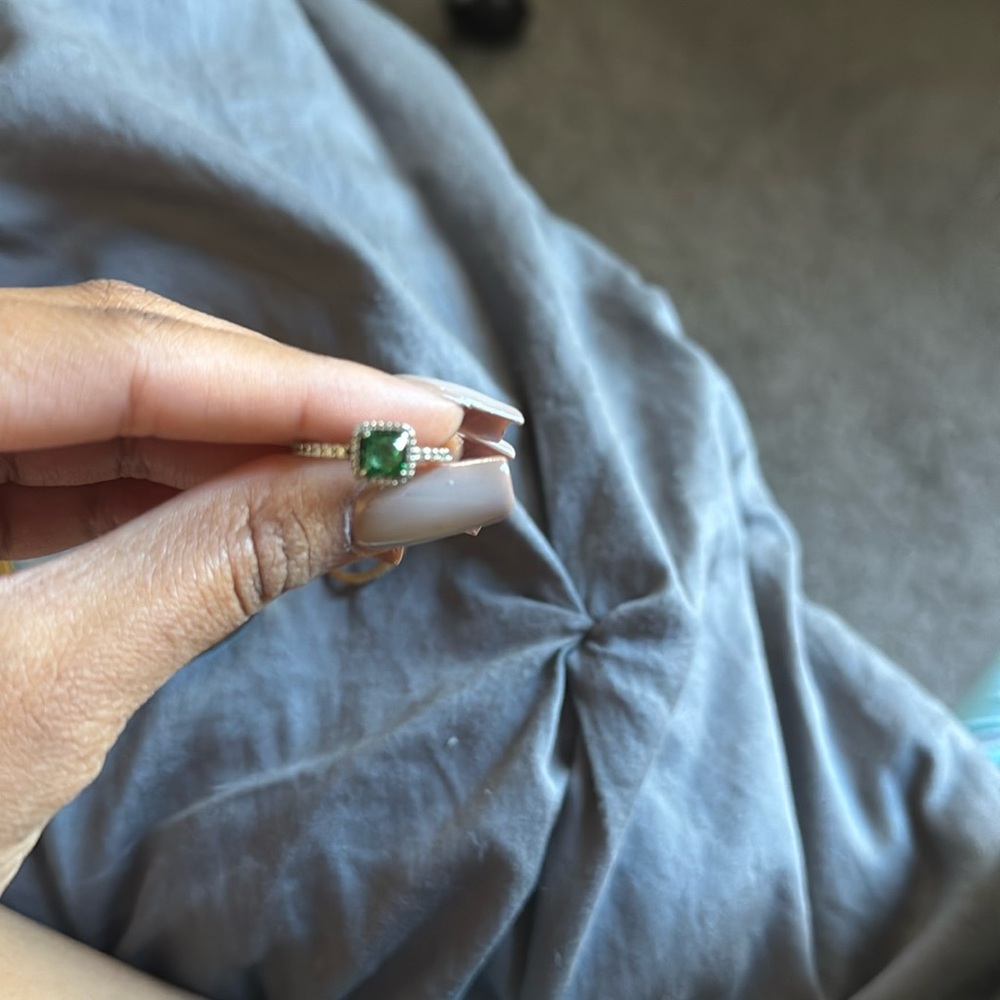 pandora emerald green ring size 6